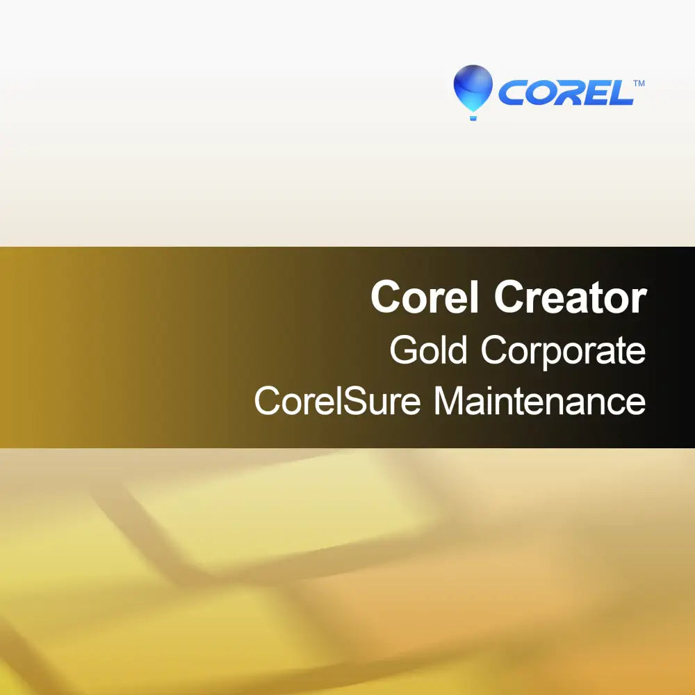 Corel Creator Gold Corporate CorelSure Vedligeholdelse