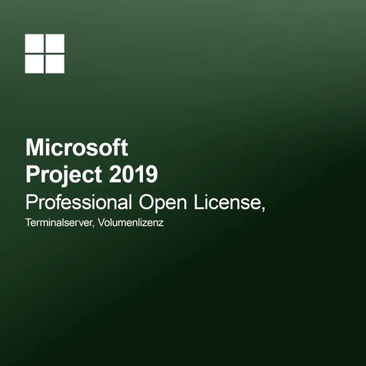 Microsoft Project 2019 Professional Open License, Terminalserver, Volumenlicens