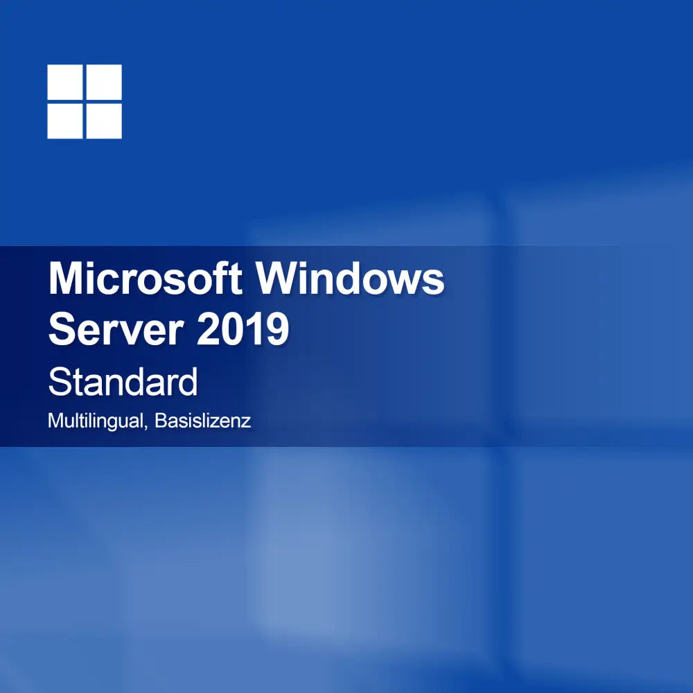 Microsoft Windows Server 2019 Standard, flersproget, basislicens