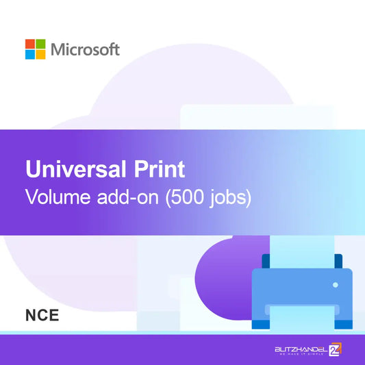 Universal Print volumen tilføjelse (500 job) (NCE)