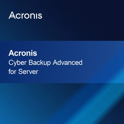 Acronis Cyber Backup Advanced til server