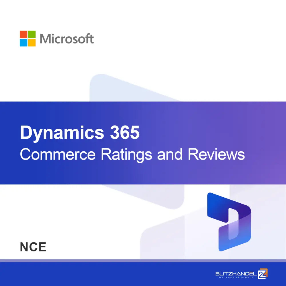 Dynamics 365 Commerce Bedømmelser og Anmeldelser (NCE)