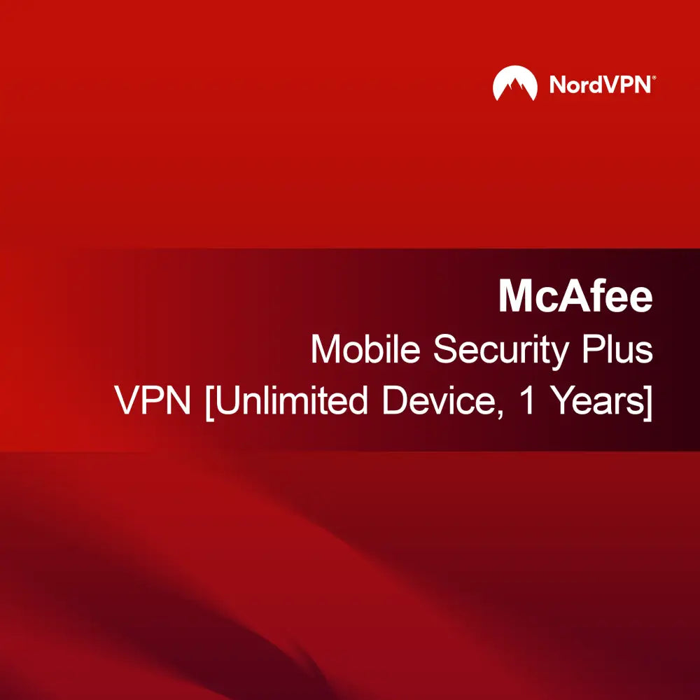 McAfee Mobile Security Plus VPN [Ubegrænset enhed, 1 år]