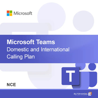 Microsoft Teams indenlandsk og internationalt opkaldsplan (NCE)