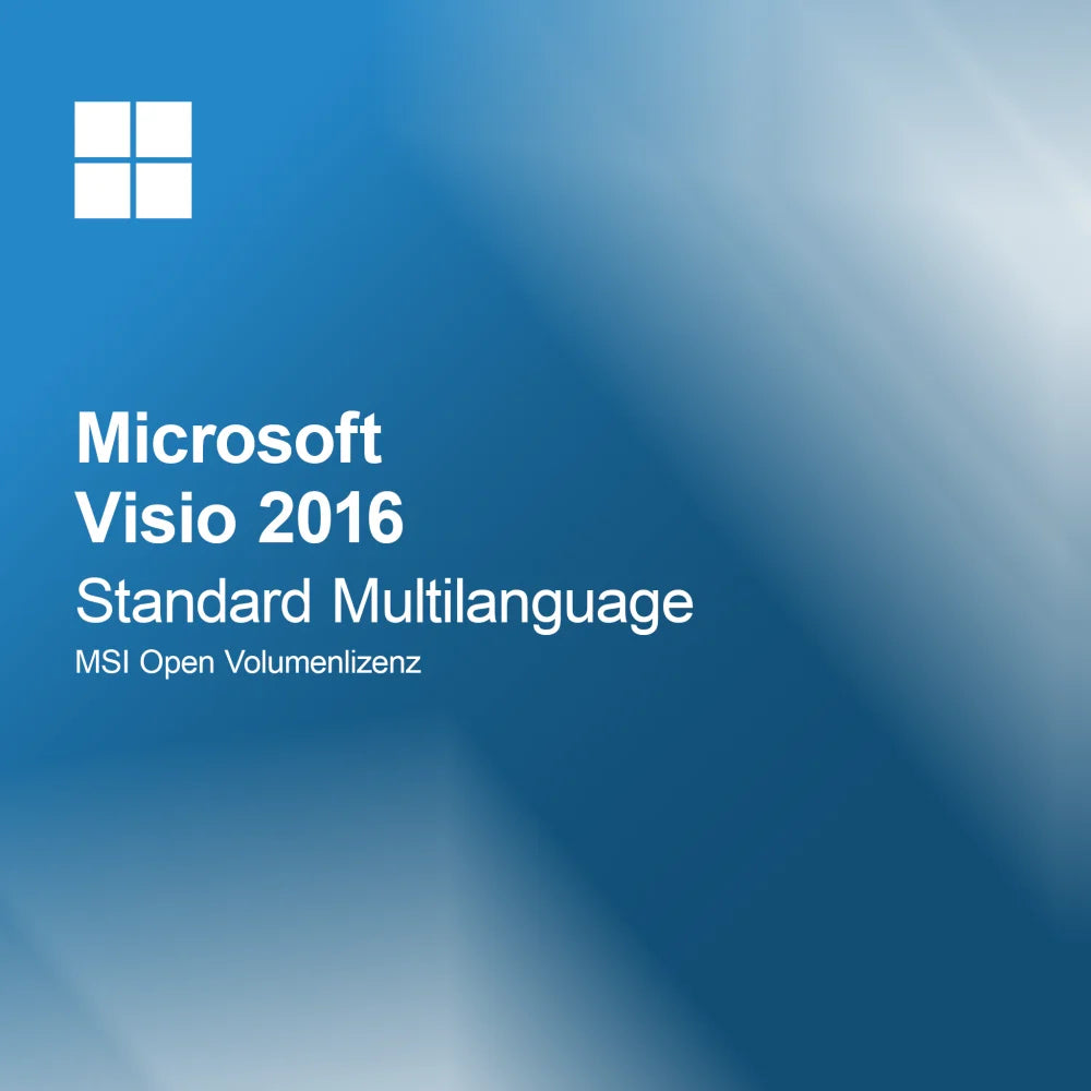 Microsoft Visio 2016 Standard Multisprog MSI Åben Volumenlicens