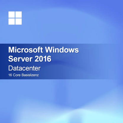 Microsoft Windows Server 2016 Datacenter 16 Core Basislicens