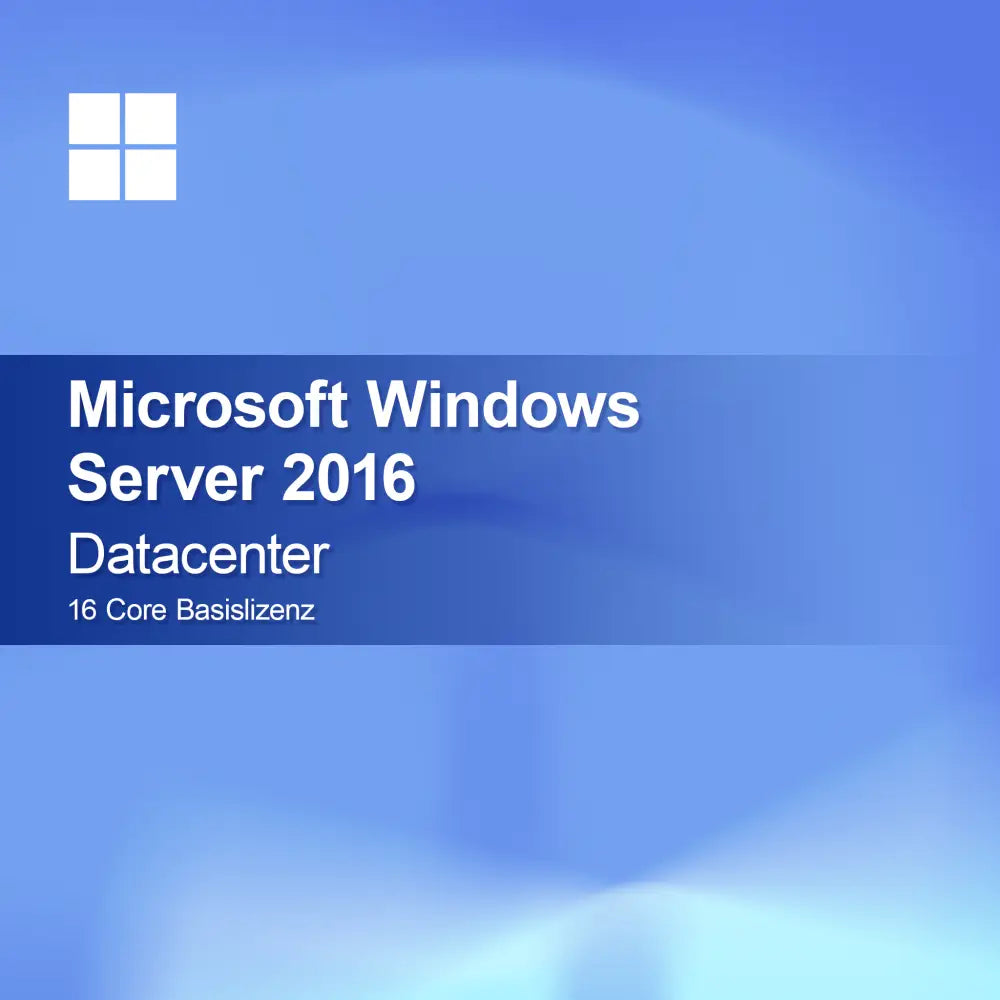 Microsoft Windows Server 2016 Datacenter 16 Core Basislicens