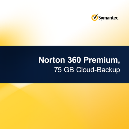 Norton 360 Premium, 75 GB Cloud-sikkerhedskopi